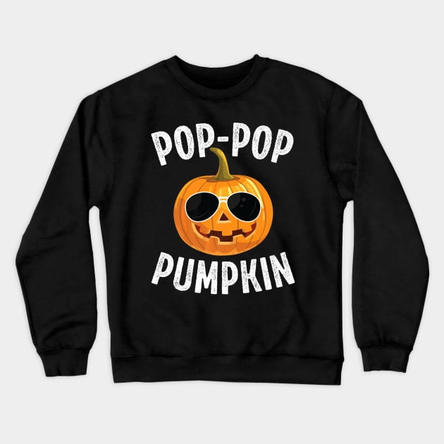 Mens Grandpa Halloween Shirt Pop Pop Gift Funny Pumpkin Pop Pop Crewneck Sweatshirt by ChristianCrecenzio